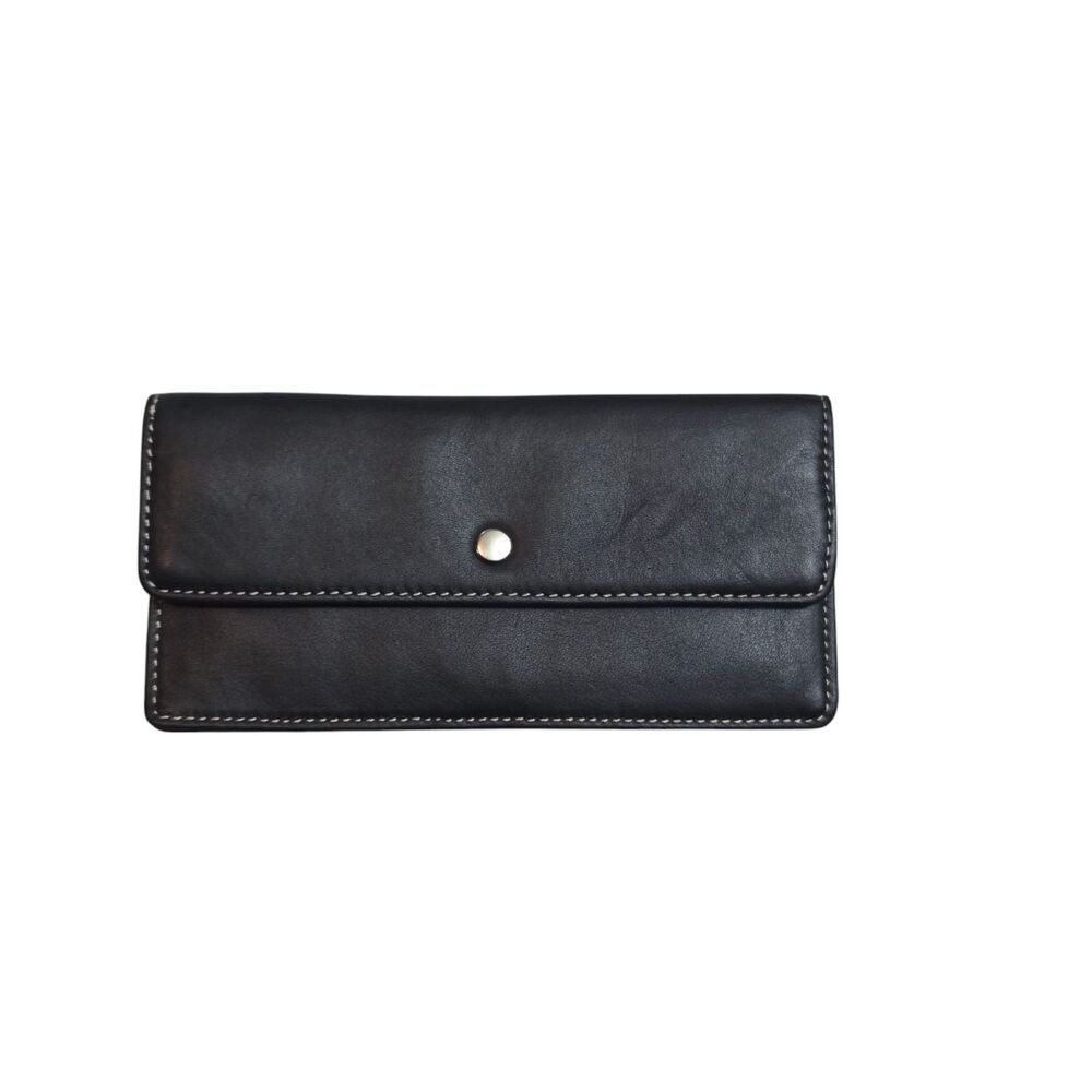 Clarks Black Leather ID/Credit Card Wallet – NWOT
